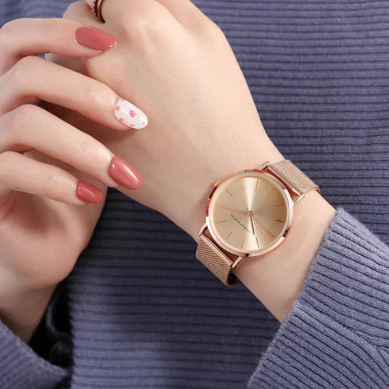 Reloj de Pulsera Redondo para Mujer