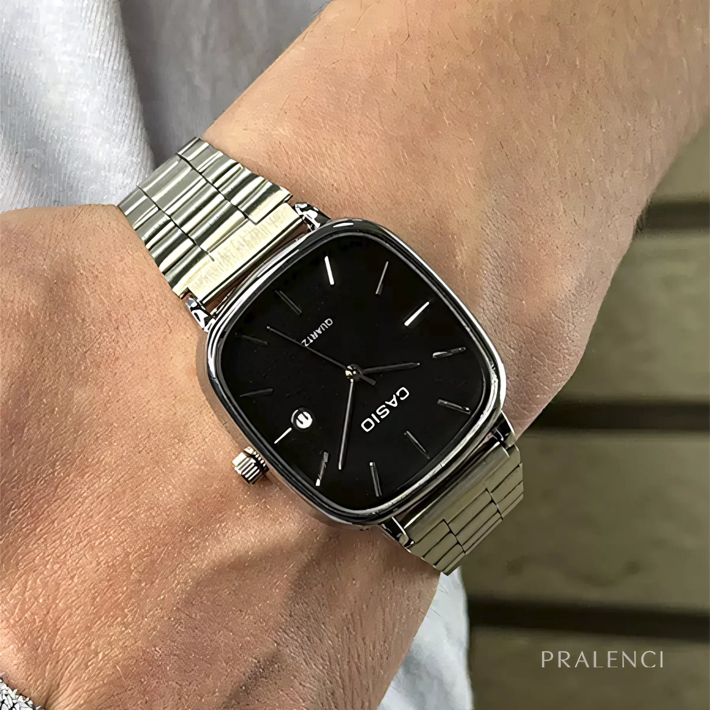 C A S I O Lujoso reloj de 36 mm - Resistente al agua | Acero transferido