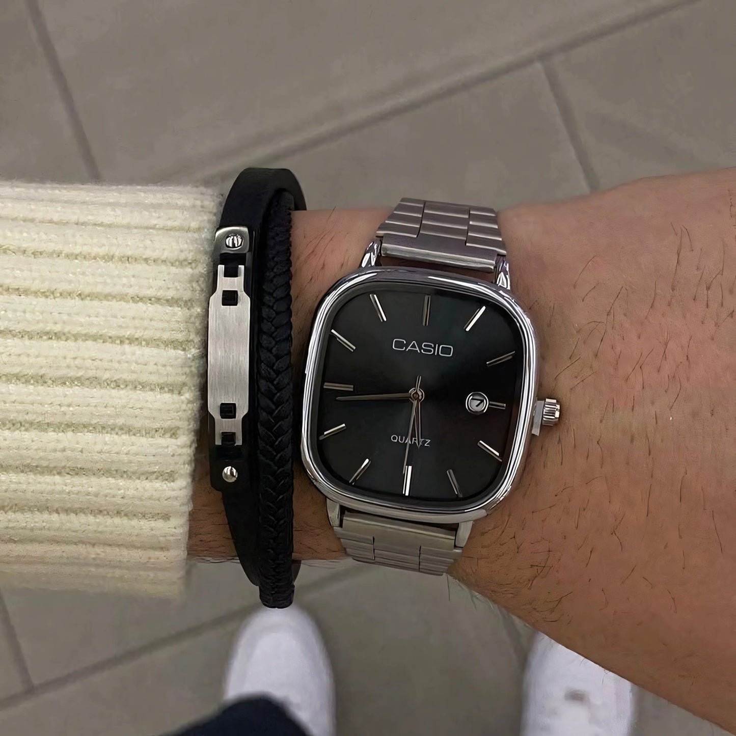 C A S I O Lujoso reloj de 36 mm - Resistente al agua | Acero transferido