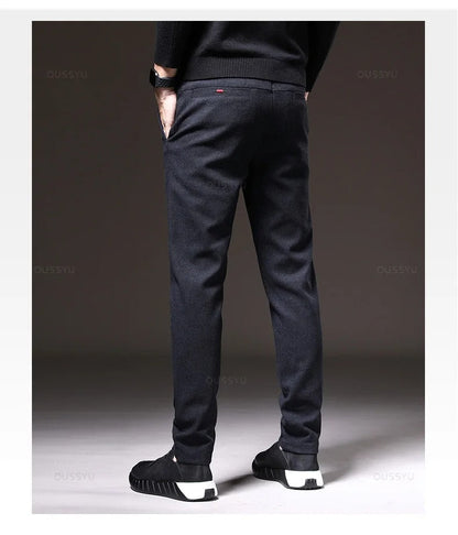Pantaloni sportivi in tessuto spazzolato da uomo