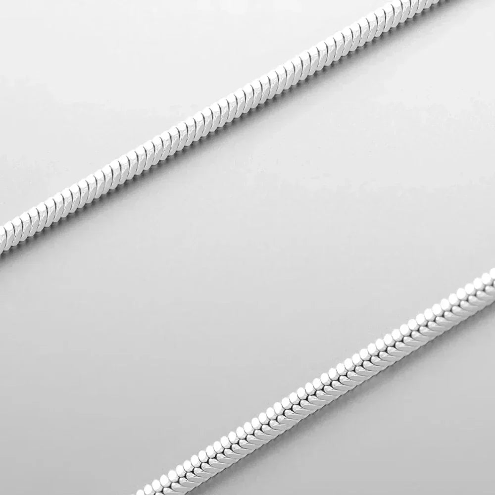 Snake chain links, close-up