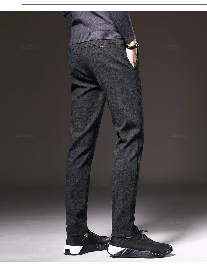 Pantaloni sportivi in tessuto spazzolato da uomo