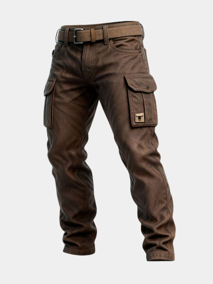 Brown utility cargo pants