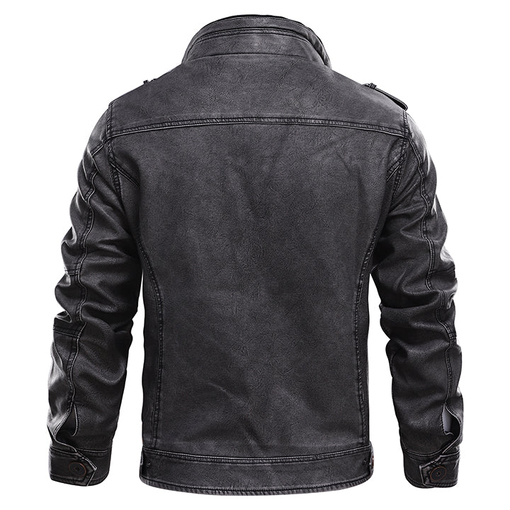 Black moto jacket without the hood